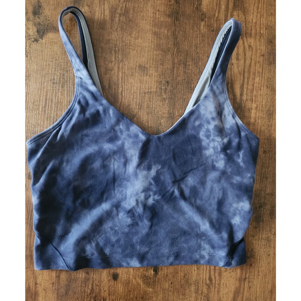 Lululemon Align Tank  Diamond Dye Asphalt Grey True Navy Size 8